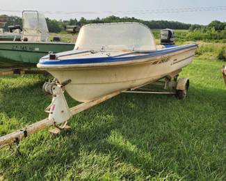 Shell Lake, Lark Rescue Boat W/ Exinrude Motor