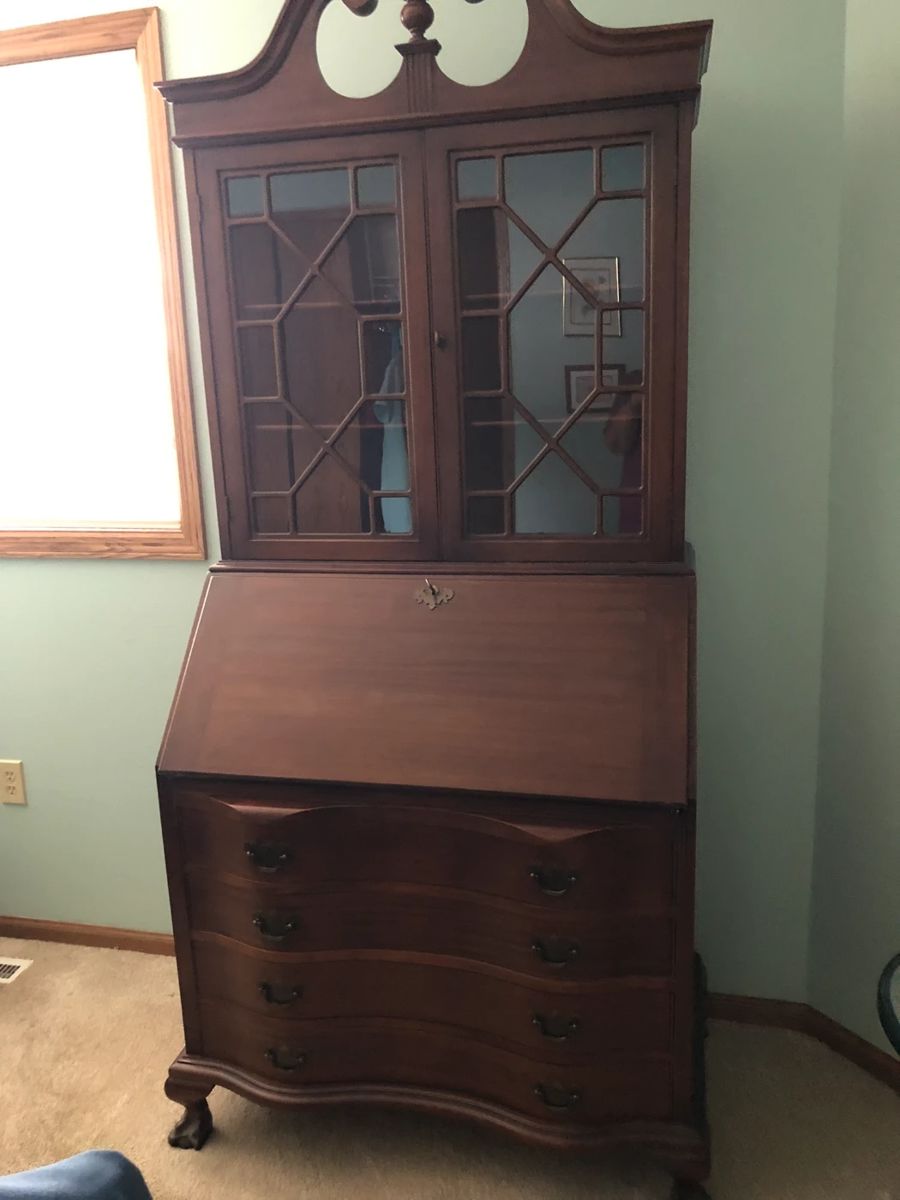 Solid Cherry Antique Secretary