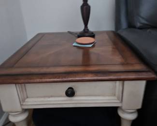 Down stairs end tables  set of 2 Matches the Living room entertainment center