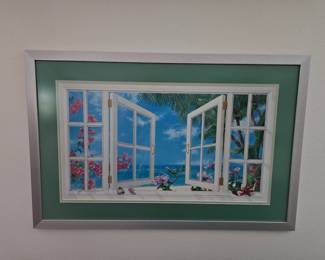 Tropical print , See you don't need to live on the beach. Just buy this picture and look out the window. $50