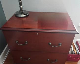 Filing cabinet It doubles as an end table. $50
Sunday price $25