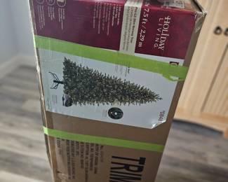 One of 2 boxed holiday trees