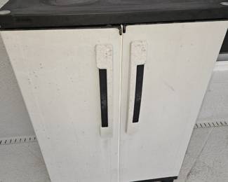 Plastic storage on pool deck 
$40