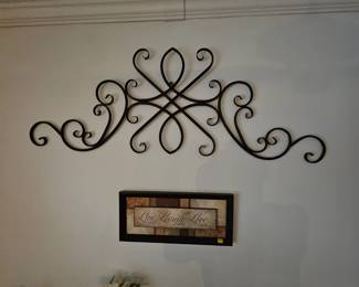 Metal wall art $20