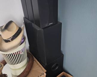 Surround sound speaker set
Sunday price $150 
7 pieces