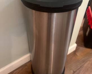 Stainless kitchen trash can