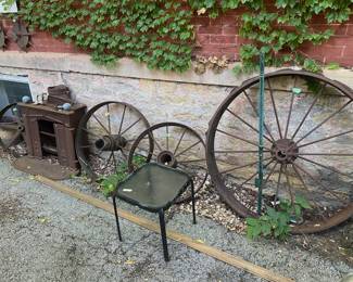 Metal Stove & Wheels