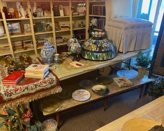 Leaded Lamps & Bench