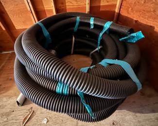 (2) Pieces of 5in Black Corrugated Pipe