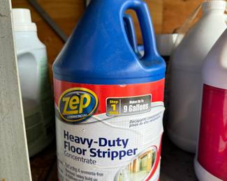 (3) 1 gallon Zep Commercial Heavy-DutyFloor Stripper Concentrate - All have been punched open, but feel mostly full. 