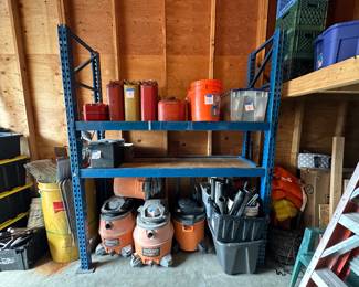 Blue Industrial Strength Metal Shelves