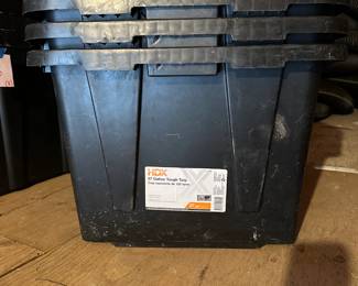 (4) HDX 27 Gallon Tough Totes
