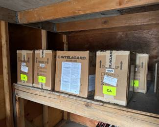 New in box - (13) Intelagard EasyDecon Parts 1 & 2 5 gallon kits - Military grade cleaner and disinfectant solution