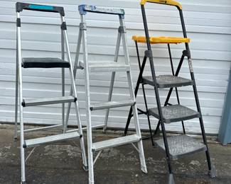 Trio of step stools