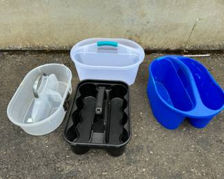 (4) Plastic Cleaning Carriers