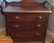 Rare Lillian Russell Solid Cherry Commode by Davis Cabinet Co