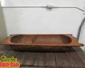 Primitive Wood Dough Bowl, Huge, Solid