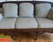 1930 Vintage Wicker Couch and Chair wicker couch