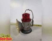 Vintage Delta Electric Co. Lantern Spot Light with Red Top Battery Operated USA, Great Condition