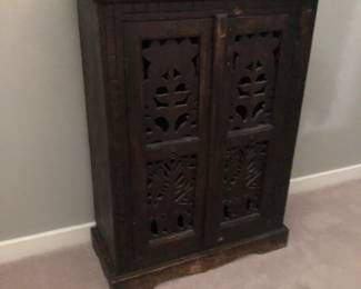 Hand Carved Cabinet