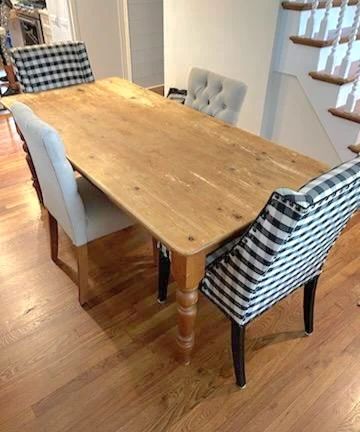 Rustic dinette table with Four chairs
