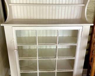 White cottage display cabinet