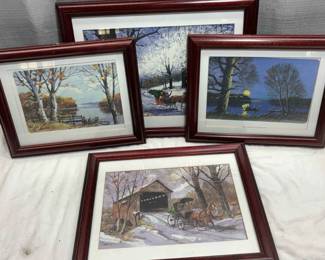 Collection Of Christmas Fall Omer Seamon Prints