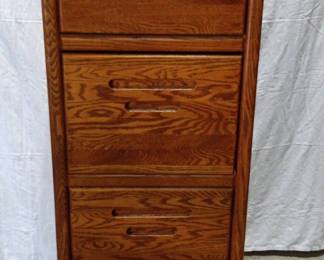 Four Drawer Wooden Filing Cabinet 