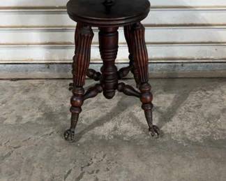 Antique Piano Stool 