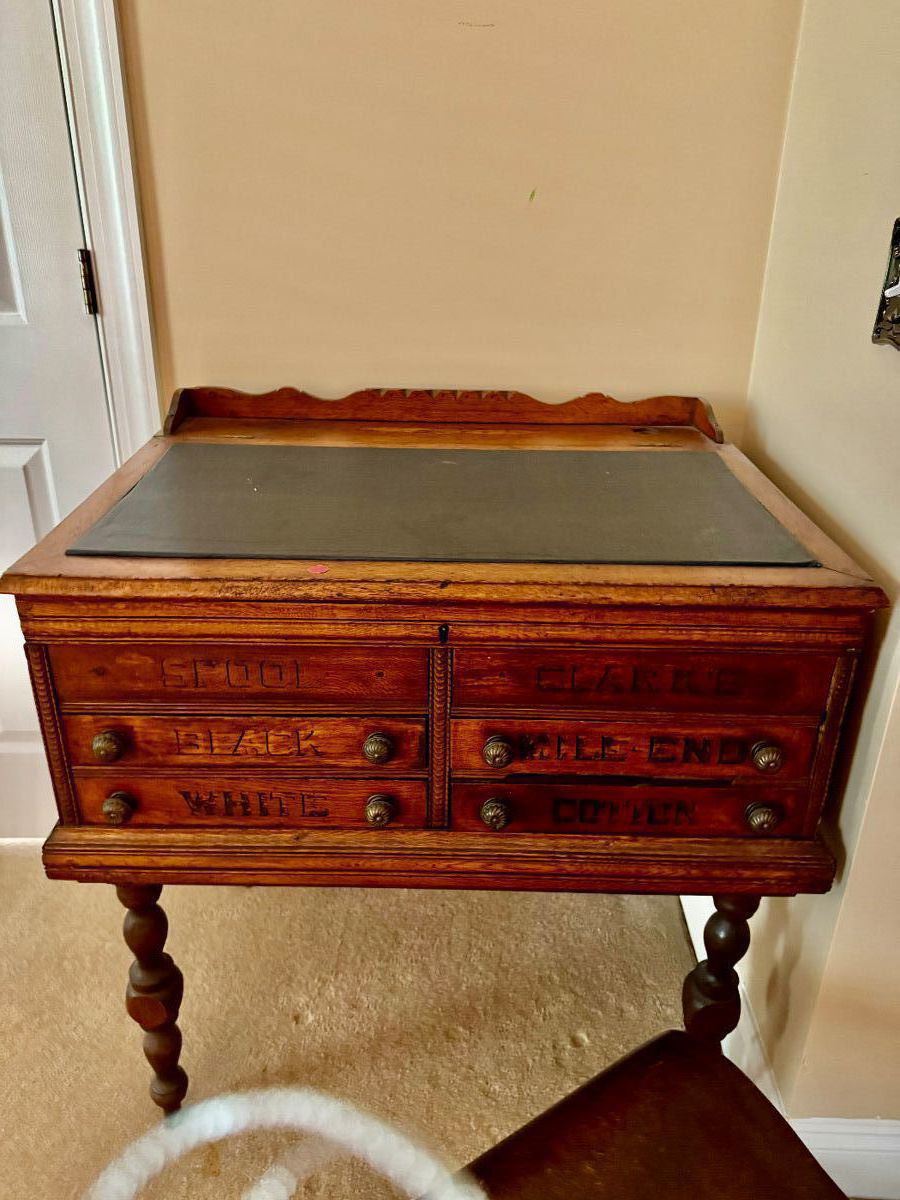 Antique Table spool