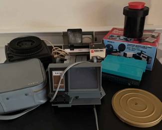 Projector Slide Viewer Bundle Transparencies, Slide Viewer, Kodak, Cabin  More 