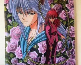 Vintage 01 Yu Yu Hakusho Ghost Files Hanging Scroll Fabric Poster FUNimation