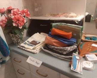 Misc bathroom, travel items