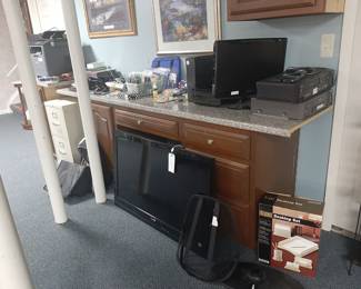 Office items, television