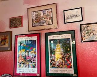 Caroline Shelton Watercolors & Fiesta Posters