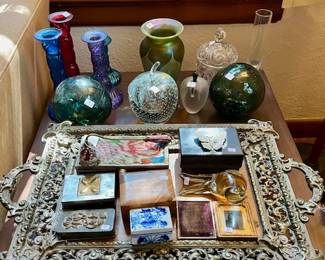 Glass, Crystal, Brass