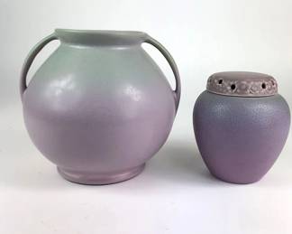 Rumrill And Rookwood Vintage Lavender Pottery