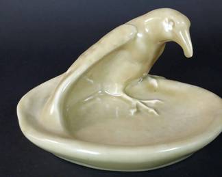 1944 Rookwood Pottery Rook Ceramic Ashtray
