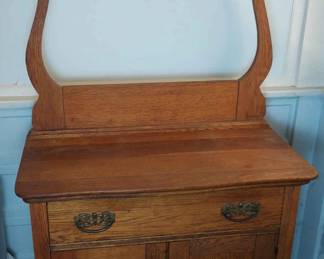 Antique Oak Washstand
