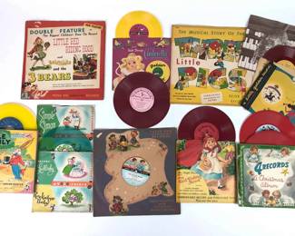 Childrens Colored Records Featuring Peter Pan Unbreakable