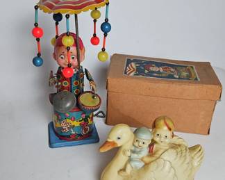 Toy Drummer And Celluloid Swan