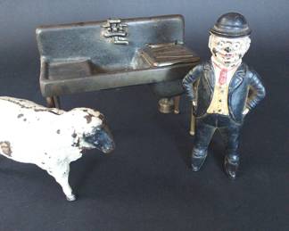 Vintage Cast Iron Banks And Archade Sink