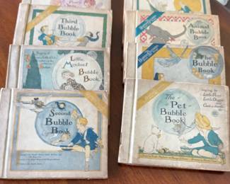 Childrens Bubble Books With Records Antique