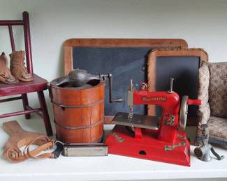 Vintage Miniatures Including KAYanEE Sew Master Sewing Machine