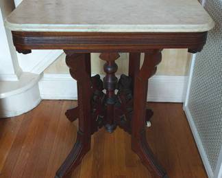 Victorian Eastlake Mahogany Hall Table