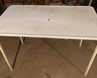 Vintage Enamel Top Table