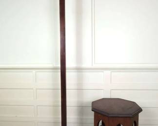 Moorish Style Table And Hall Tree With Rotating Coat Hook