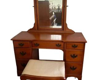 Federal Style Vanity And Stool