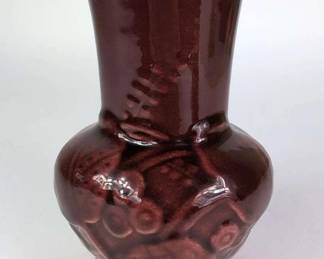 Antique Rookwood Vase 6363 In High Gloss Burgundy Wine