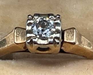 Victorian 18k Gold Diamond Ring